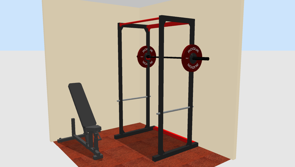 Prostor za kućnu teretanu, u početnoj fazi izrade